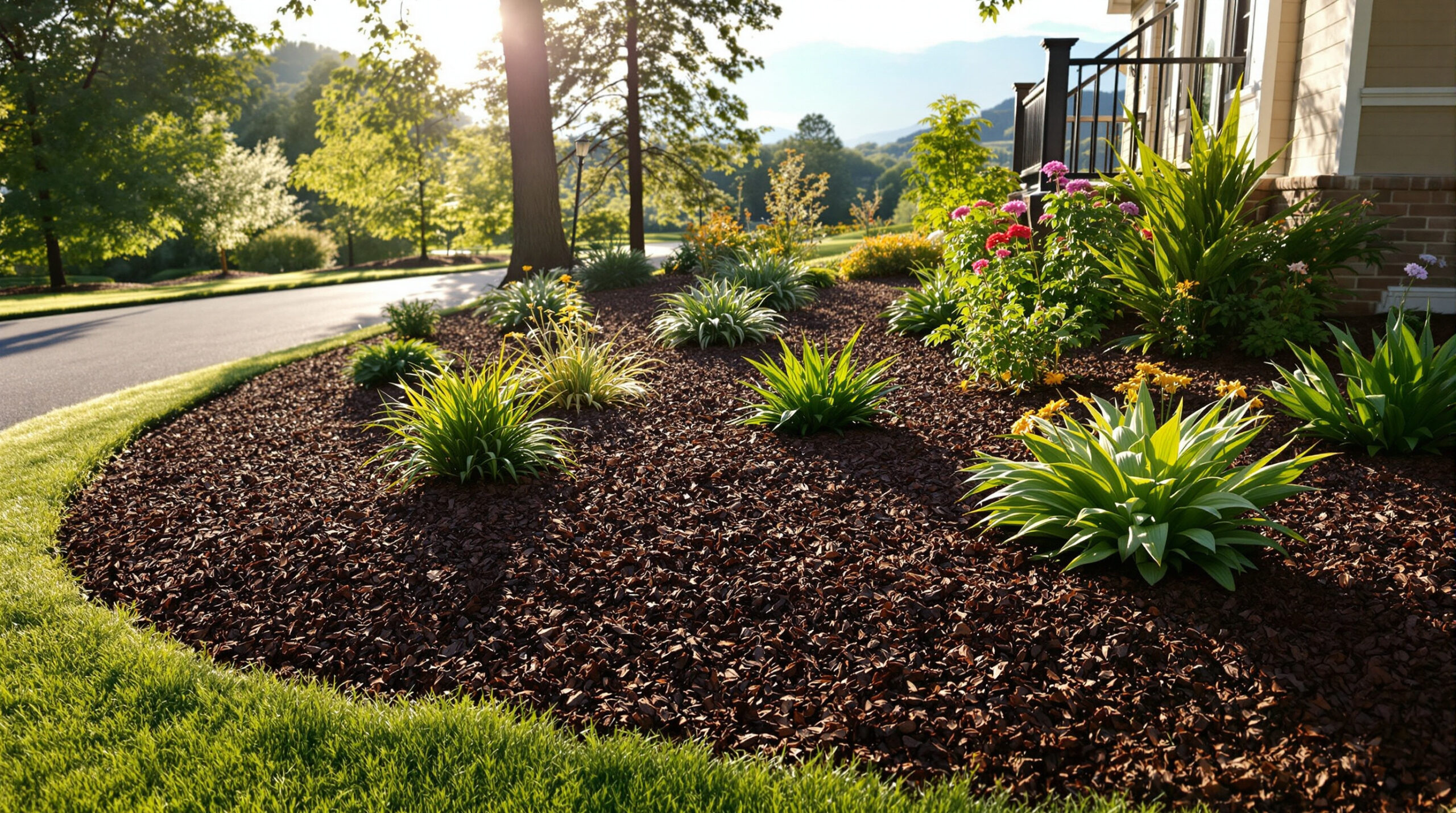how much mulch asheville yard